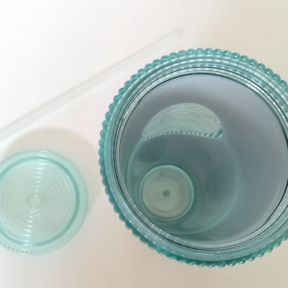 Starbucks Mermaid Iridescent Teal Rainbow Venti Tumbler 24oz - Picture 4 of 7